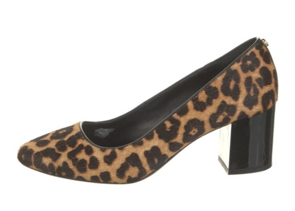 Michael Kors Heels $135 Sz 6.5 Ponyhair Animal Print Leopard Pumps Shoes
